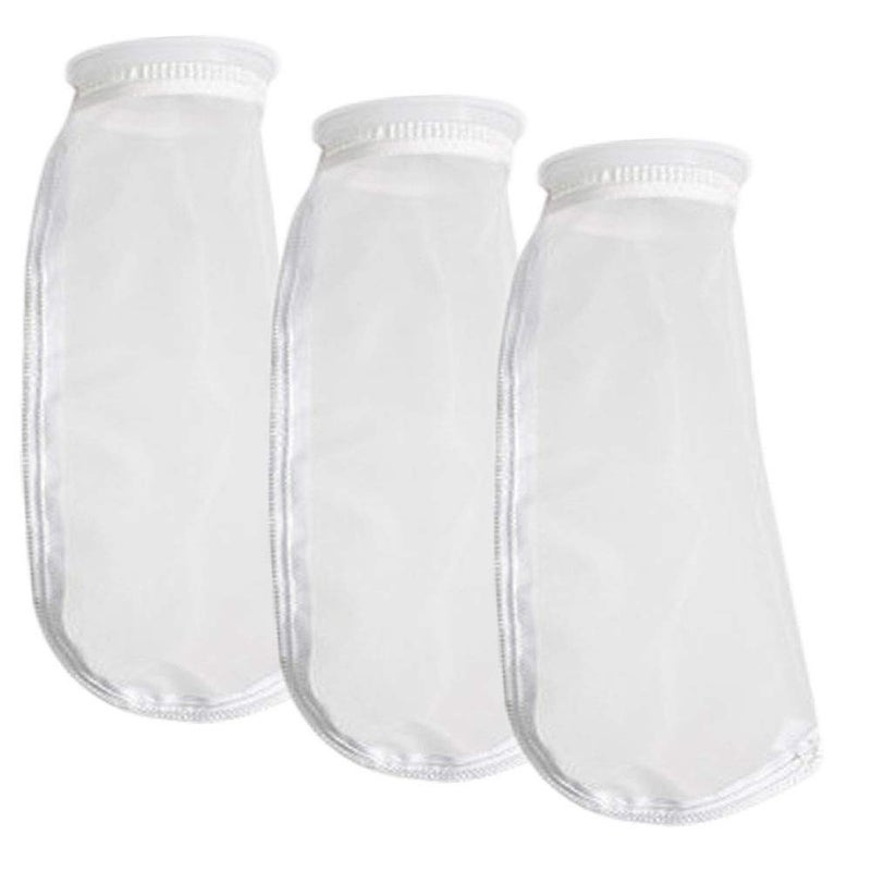 Honritone 4 Inch Nylon Mesh Filter Socks Bag 150 Micron by 14 Inch Long Aquarium Water Sump Filter Bags 3 Pack (150 Micron/um) - Image 1